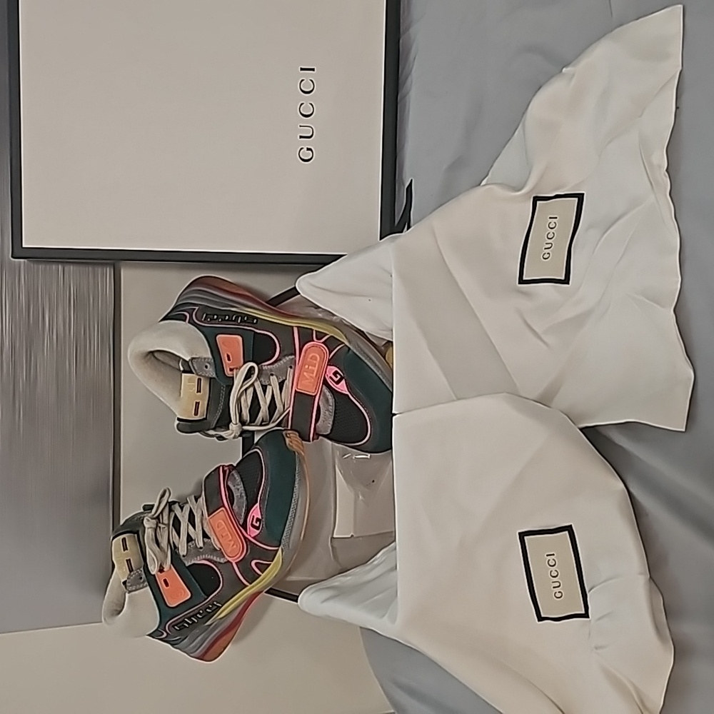 Used Gucci Men's Ultrapace Mid-Top Sneakers